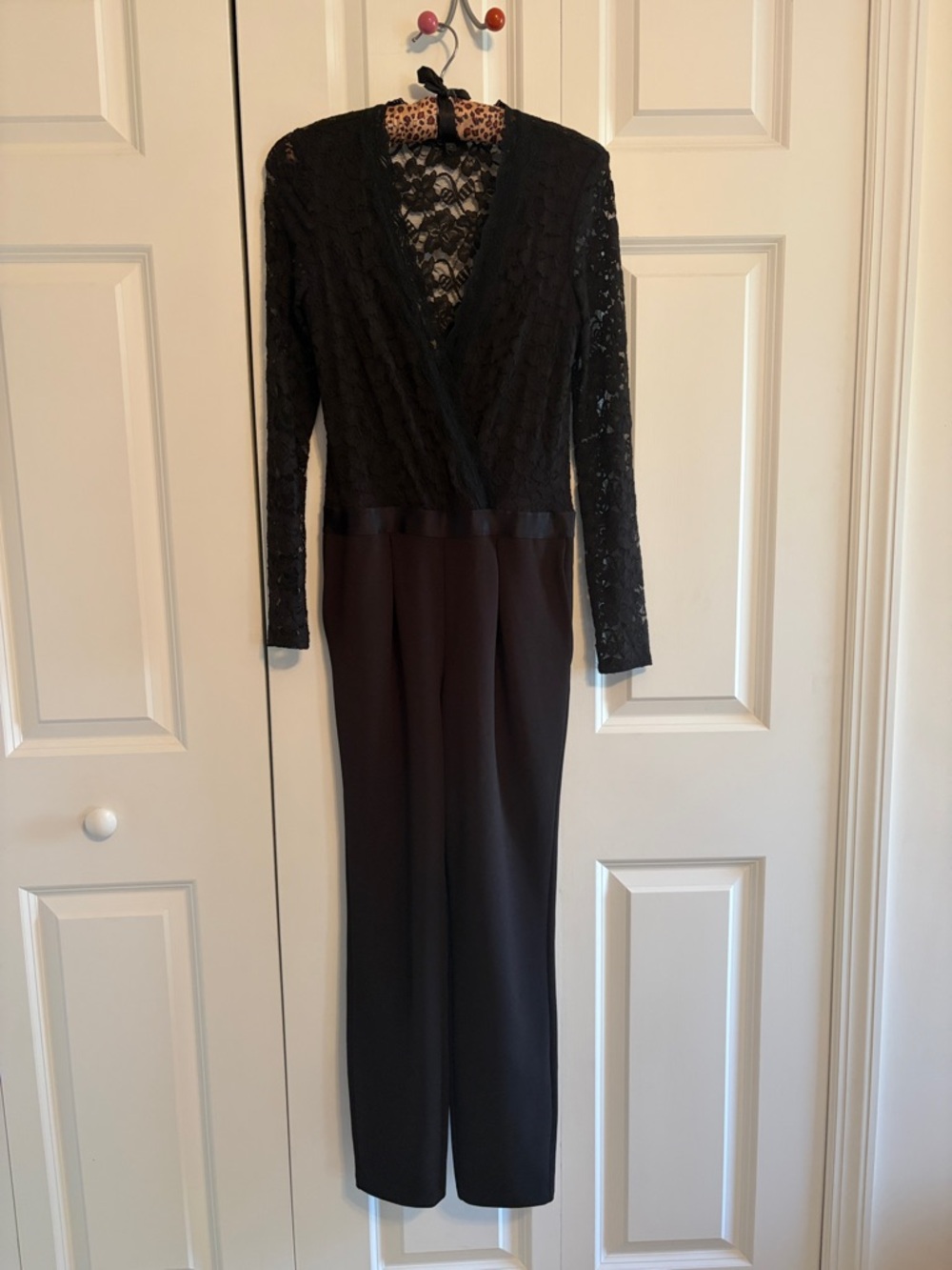 Express Black Lace Jumpsuit